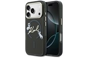 Handys - Cover & Cases - Karl Lagerfeld IML Choupettes Karl Script Logo MagSafe Case for iPhone 17 Pro Max - Black - 3666339605902