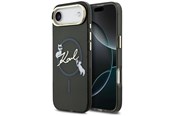 Handys - Cover & Cases - Karl Lagerfeld IML Choupettes Karl Script Logo MagSafe iPhone Air Case - Black - 3666339605889