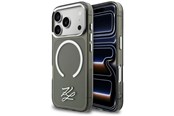 Handys - Cover & Cases - Karl Lagerfeld IML KL Script Logo MagSafe Case for iPhone 17 Pro - Black - 3666339601096