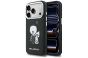 Handys - Cover & Cases - Karl Lagerfeld Karl & Choupette Back Logo MagSafe Case for iPhone 17 Pro - Black - 3666339605735