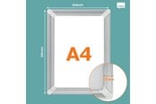 Konferenz und Präsentation - Nobo Premium Plus A4 Posterrahmen - 1915731