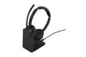 Kopfhörer/Headsets - Jabra Evolve3 45 UC - USB-A with Dongle - Stereo (Charging Stand) - 34599-989-989