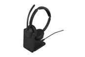 Kopfhörer/Headsets - Jabra Evolve3 45 MS - USB-C with Dongle - Stereo (Charging Stand) - 34599-999-889