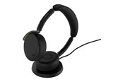 Kopfhörer/Headsets - Jabra Evolve3 65 Flex UC - USB-A with Dongle - Black (Incl. Wireless Charging Pad) - 36699-989-989