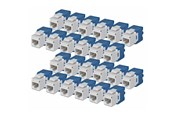 Netzwerkzubehör - StarTech.com Startech keystone jack - 180° tool-free - TAA Compliant - C6KEYTL180WH24PK