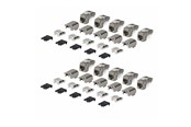 Netzwerkzubehör - StarTech.com Startech keystone jack - shielded 90° toolless - TAA Compliant - C6AKEYTLSTP9010PK