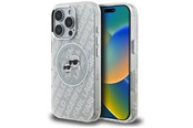 Handys - Cover & Cases - Karl Lagerfeld IML Glitter Karl & Choupette Heads Logo MagSafe Case for iPhone 16 Pro - Gray - 3666339468545