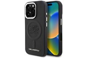 Handys - Cover & Cases - Karl Lagerfeld Initial & Metal Logo MagSafe Case for iPhone 16 Pro - Black - 3666339456481