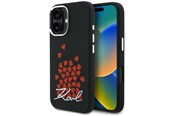 Handys - Cover & Cases - Karl Lagerfeld Silicone Heart Sign Logo MagSafe Case for iPhone 16 - Black - 3666339460426