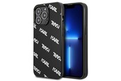 Handys - Cover & Cases - Karl Lagerfeld Allover Case for iPhone 13 Pro / iPhone 13 - Black - 3666339049706