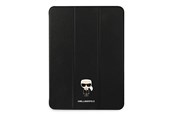 Handys - Cover & Cases - Karl Lagerfeld Saffiano Ikonic Karl Case for iPad 11" Pro 2021 - Black - 3666339030377