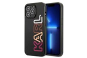 Handys - Cover & Cases - Karl Lagerfeld Multipink Brand Case for iPhone 13 Pro / iPhone 13 - Black - 3666339049348