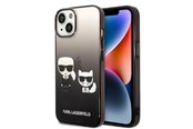 Handys - Cover & Cases - Karl Lagerfeld KLHCP14MTGKCK iPhone 14 Plus 6.7 "hardcase black / black Gradient Ikonik Karl & Choupette - 3666339086411
