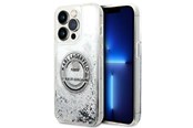 Handys - Cover & Cases - Karl Lagerfeld KLHCP14XLCRSGRS iPhone 14 Pro Max 6.7 "silver / silver hardcase Liquid Glitter RSG - 3666339085919