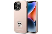 Handys - Cover & Cases - Karl Lagerfeld KLHCP14XSLCTPI iPhone 14 Pro Max 6.7 "hardcase light pink / light pink Silicone Choupette Body - 3666339076665