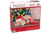 Puzzle - Tactic 200 pcs puzzle: Paws and presents - 60861