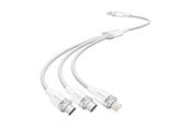 USB Kabel - Vention USB 2.0 A auf 3in1 3A Kabel CTPWG 1.5M (weiß) - CTPWG