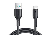 USB Kabel - Joyroom Kabel Flash Charge USB zu Lightning SA26-AL3/ 3A / 1m (schwarz) - SA26-AL3