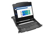 KVM Switches - Tripp Lite Eaton Series NetDirector 8-Port Rackmount Console HDMI KVM Switch 17" LCD IP Remote Access - B030-008-17-IP