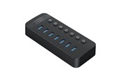 USB-Hubs - ORICO CT2U3-7AB 7x USB-A 3.0 Hub with Switches - Black USB-Hubs - USB 3.0 - 7 - Schwarz - CT2U3-7AB-EU-BK-BP-HU