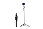 Handys - Anderes Zubehör - ORICO Selfie stick Orico SPM215 tripod 1/4" for phone camera with 360-degree rotation Bluetooth 5.2 - black - SPM215-BK-BP-HU