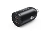 Handys - Adapter und Ladegeräte - ORICO MiniRing 30W 2x USB-C Car Charger - Black - MR-30-2C-BK-EP-HU