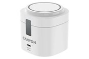 Handys - Adapter und Ladegeräte - Canyon WCS-205 15W Qi2 2-in-1 Kabelloses Ladegerät, Weiß - CNS-WCS405WW/A