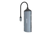 USB-Hubs - Canyon DS-15 8-in-1 USB-C Hub 4K, Dunkelgrau USB-Hubs - Grau - CNS-TDS15