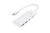 USB-Hubs - ORICO PAPW2AC-C3 USB Hub 4-port 2x USB-A 3.0 1x USB-C 3.0 with USB-C PD 100W charging 0.15m - white USB-Hubs - USB 3.0 - 4 - Weiß - PAPW2AC-C3-015-WH-EP