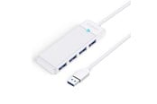 USB-Hubs - ORICO PAPW4A-U3 USB Hub 4-port 4x USB-A 3.0 0.15 m - white USB-Hubs - USB 3.0 - 4 - Weiß - PAPW4A-U3-015-WH-EP