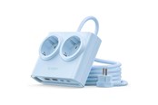 Stromkabel (Extern) - ORICO PDC25 25W 6in1 Power Strip 2x AC + 2x USB-A + 2x USB-C - Blue - PDC25-2A2U2C-EU-BL-EP-HU