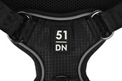 Hunde - 51 Degrees North 51 - Wanderful - H Harness - Trail - Black - S - 51AWFHT303