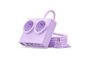 Stromkabel (Extern) - ORICO PDC25 25W 6in1 Power Strip 2x AC + 2x USB-A + 2x USB-C - Purple - PDC25-2A2U2C-EU-PU-EP-HU