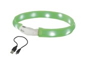 Hunde - Nobby LED halsbånd wide VISIBLE M Grøn - L77024