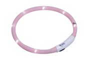 Hunde - Nobby LED halsbånd Puppy pink Ø 45 cm - L77032