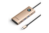 USB-Hubs - ORICO PW11 8in1 USB-C Docking Station 2x USB-A 3.0 1x USB-A 2.0 1x USB-C 3.0 1x USB-C PD 100W 1x HDMI 4K 60Hz 1x VGA 1080P 60Hz 1x RJ45 Gigabit Ethernet - Rose Gold USB-Hubs - USB 3.0 - 8 Anschlüsse - PW11-8PC-RG-EP