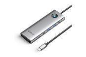 USB-Hubs - ORICO PW11 9in1 USB-C Docking Station 2x USB-A 3.0 1x USB-C 3.0 1x USB-C PD 100 1x HDMI 4K 60Hz 1x microSD/SD 1x RJ45 2.5G Ethernet 1x Audio 3.5 mm - Gray USB-Hubs - USB 3.0 - 9 - Grau - PW11-9P25R-GY-BP