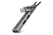 USB-Hubs - AXAGON - Hub - 4 Ports USB-Hubs - 4 - silber - HUE-STA