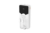 Powerbank (Akku) - Wozinsky WFC-15W 20000mAh 22.5W PD20W Powerbank with Built-in Lightning and USB-C Cables - White - 20000 mAh - 5907769388064