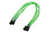 Stromkabel (Intern) - Nanoxia - fan power adapter - 3 PIN internal power to 4 pin internal power (fan only) - 30 cm - NX42A30NG