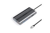 USB-Hubs - ORICO XDR 12in1 USB-C Docking Station USB-A USB-C 2x HDMI 4K 60Hz DisplayPort 4K 60Hz RJ45 Gigabit PD 100W SD and microSD Card Reader - Gray USB-Hubs - USB 3.1 - 12 - Grau - XDR-X33-GY-BP