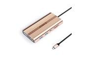 USB-Hubs - ORICO XDR 12in1 USB-C Docking Station USB-A USB-C 2x HDMI 4K 60Hz DisplayPort 4K 60Hz RJ45 Gigabit PD 100W SD and microSD Card Reader - Rose Gold USB-Hubs - USB 3.1 - 12 - XDR-X33-RG-BP