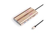 USB-Hubs - ORICO XDR 12in1 RGB USB-C Docking Station USB-A USB-C 2x HDMI 4K 60 Hz DisplayPort 4K 60 Hz RJ45 Gigabit PD 100W SD and microSD Card Reader - Rose Gold USB-Hubs - USB 3.1 - 12 - XDR-X3-RG-BP