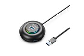 USB-Hubs - ORICO YXR4-U3 RGB USB Hub 4-Port USB-A 3.0 with Audio/Microphone Port 1.8m - Black USB-Hubs - USB 3.0 - 4 - Schwarz - YXR4-U3-18-BK-BP