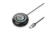 USB-Hubs - ORICO YXR4 RGB USB Hub 4-Port USB-A 3.0 with SD and microSD Reader 1.8m - Black USB-Hubs - USB 3.0 - 4 - Schwarz - YXR5-U3-18-BK-BP