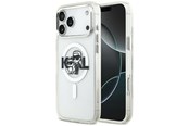 Handys - Cover & Cases - Karl Lagerfeld IML Glitter Karl & Choupette Sketch Logo MagSafe Case for iPhone 17 Pro Max - Clear - 3666339504540
