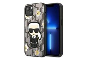 Handys - Cover & Cases - Karl Lagerfeld KLHCP13MPMNFIK1 iPhone 13 6.1" grey/grey Flower Ikonik Karl - 3666339049454