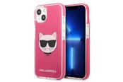 Handys - Cover & Cases - Karl Lagerfeld Choupette Head case for iPhone 13 - fuchsia - 3666339048532