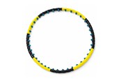 Sport & Fitness - Wozinsky WHH-110 Hula-Hoop-Massagegerät mit Noppen - Schwarz und Gelb - 5907769384561
