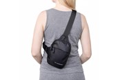 Sport & Fitness - Wozinsky WMS-W1 Unisex Mini-Umhängetasche wasserdicht mit zwei Fächern für Telefon - Schwarz - 5907769385032